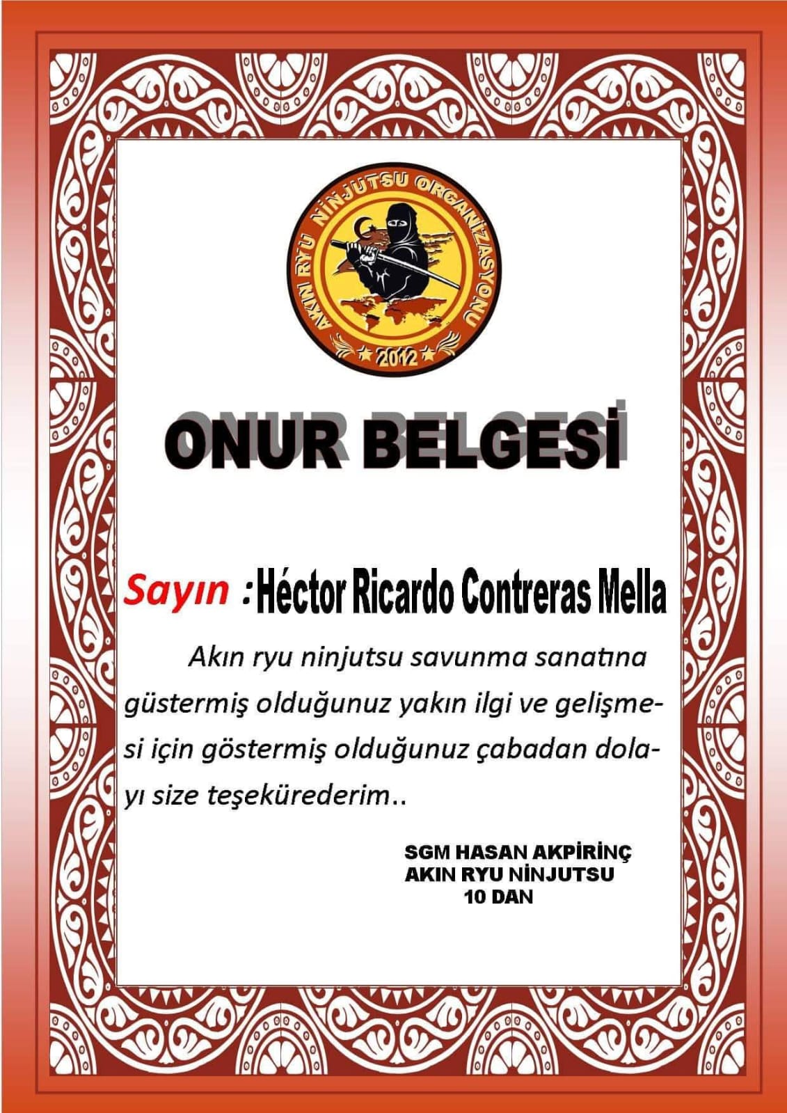 Certificado 43